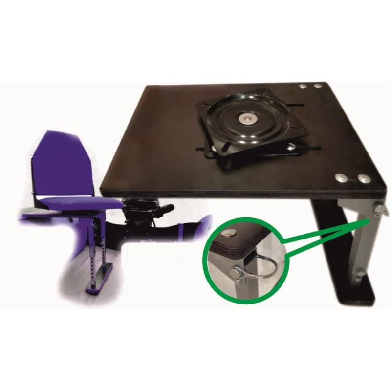 Сиденье мягкое раскладное Патриот + опора регулируемая складная с занижением и поворотным механизмом