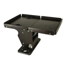 Столик на ликтрос лодки ПВХ Патриот Комбо раскладной с удочкодержателями и нишей под аккумулятор