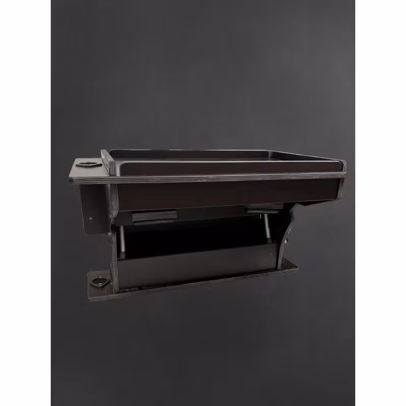 Столик на ликтрос лодки ПВХ Патриот с электопанелью раскладной с удочкодержателями и нишей под АКБ