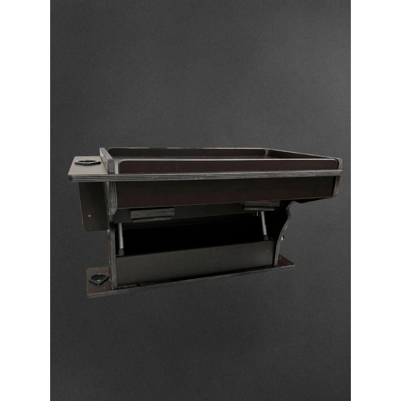 Столик на ликтрос лодки ПВХ Патриот с электопанелью раскладной с удочкодержателями и нишей под АКБ