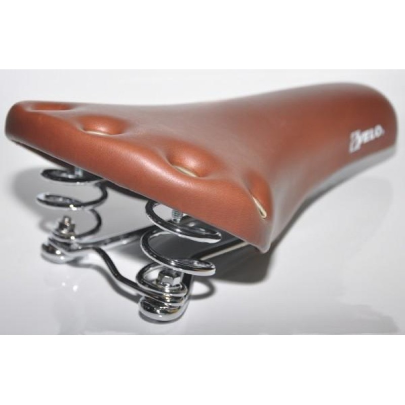 Седло велосипедное Velo VL-6067J Vintage Brown, 281x165 мм, коричневый