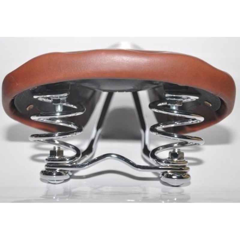 Седло велосипедное Velo VL-6067J Vintage Brown, 281x165 мм, коричневый