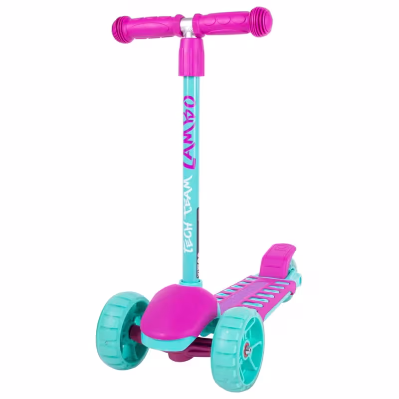 Самокат Tech Team Lambo, бирюзовый/розовый