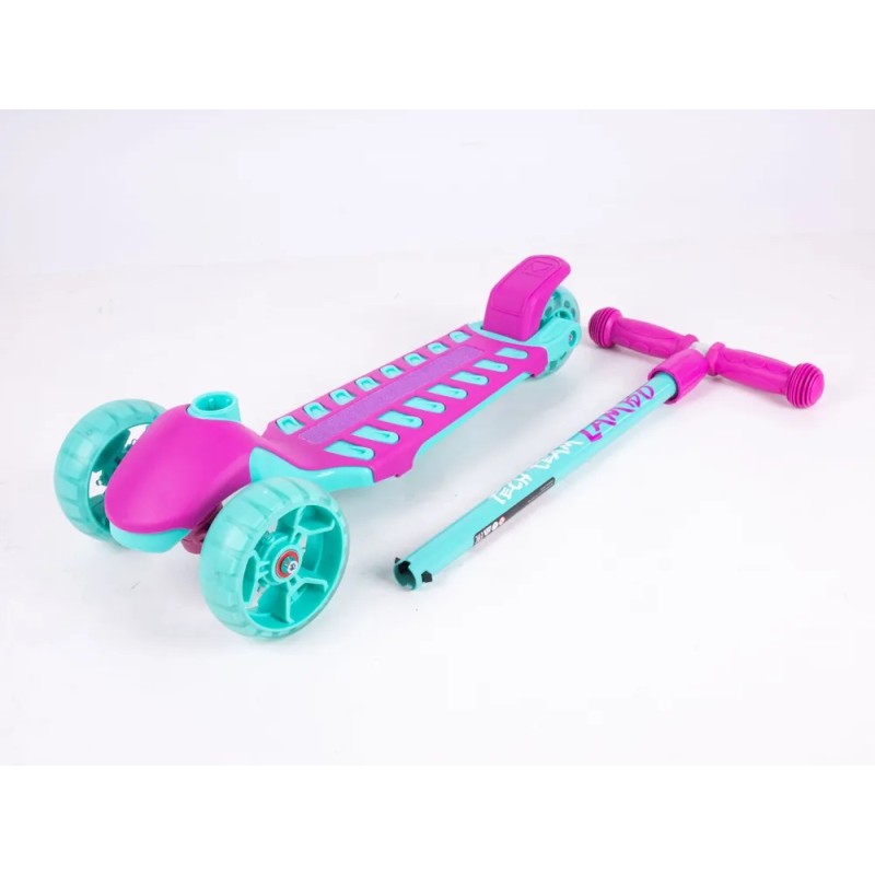 Самокат Tech Team Lambo, бирюзовый/розовый