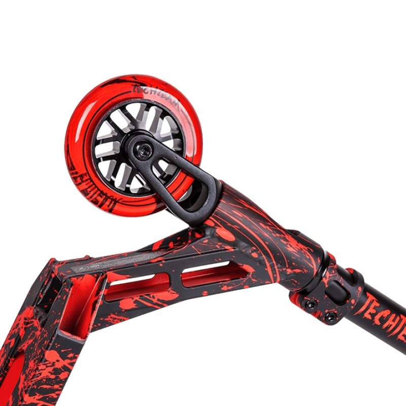 Самокат трюковый Tech Team Drop WT, красный/черный