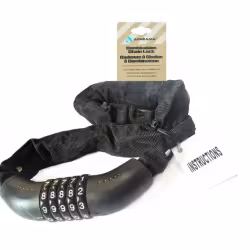 Замок противоугонный Rapida Adreama УТ00030380, 6/800 мм, черный