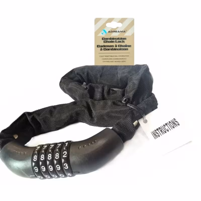 Замок противоугонный Rapida Adreama УТ00030380, 6/800 мм, черный