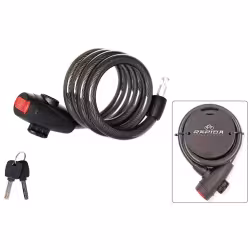Замок противоугонный Rapido УТ00028258, 10/1200 мм, черный
