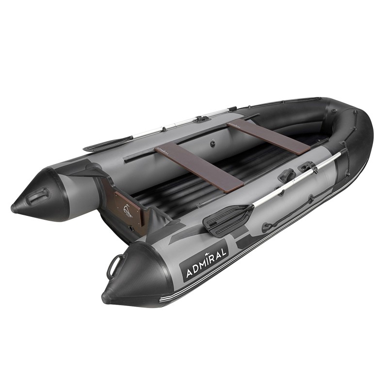 Лодка надувная ПВХ Адмирал  375S, НДНД, синий/черный