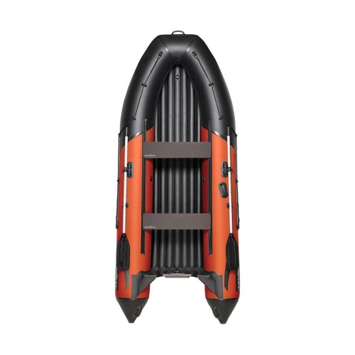 Лодка надувная ПВХ Адмирал 375S, НДНД, оранжевый/черный
