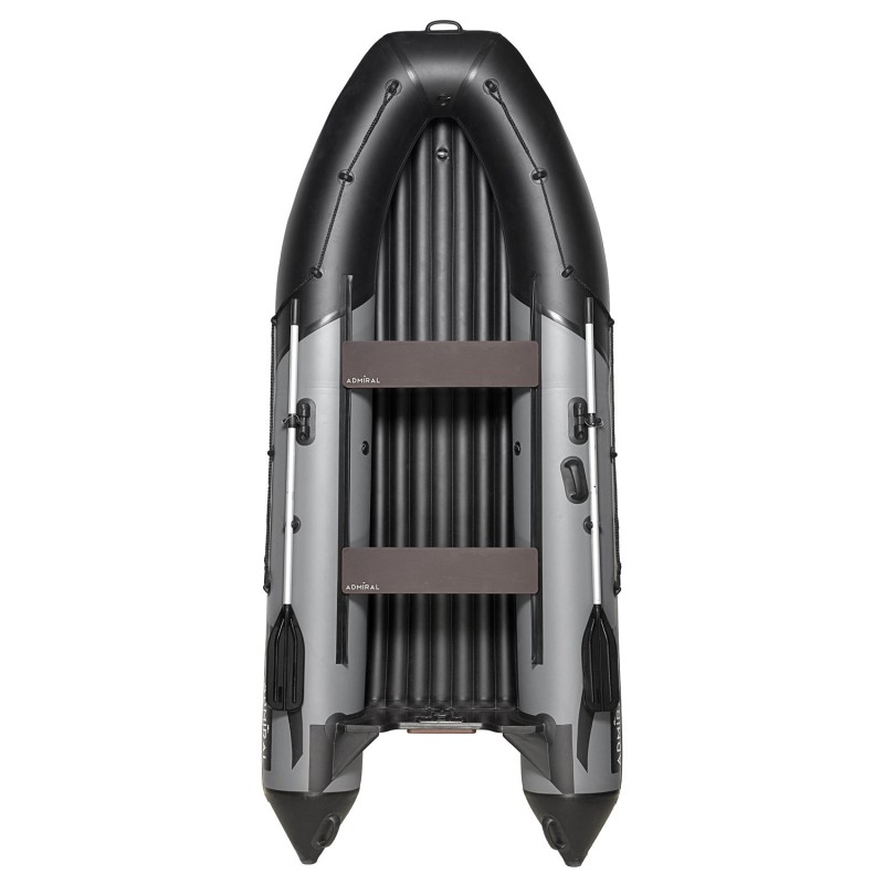 Лодка надувная ПВХ Адмирал 375S, НДНД, оранжевый/черный