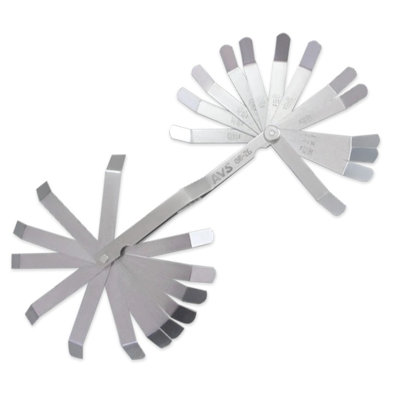 Набор щупов изогнутых для регулировки зазора AVS GB-26, 26 шт