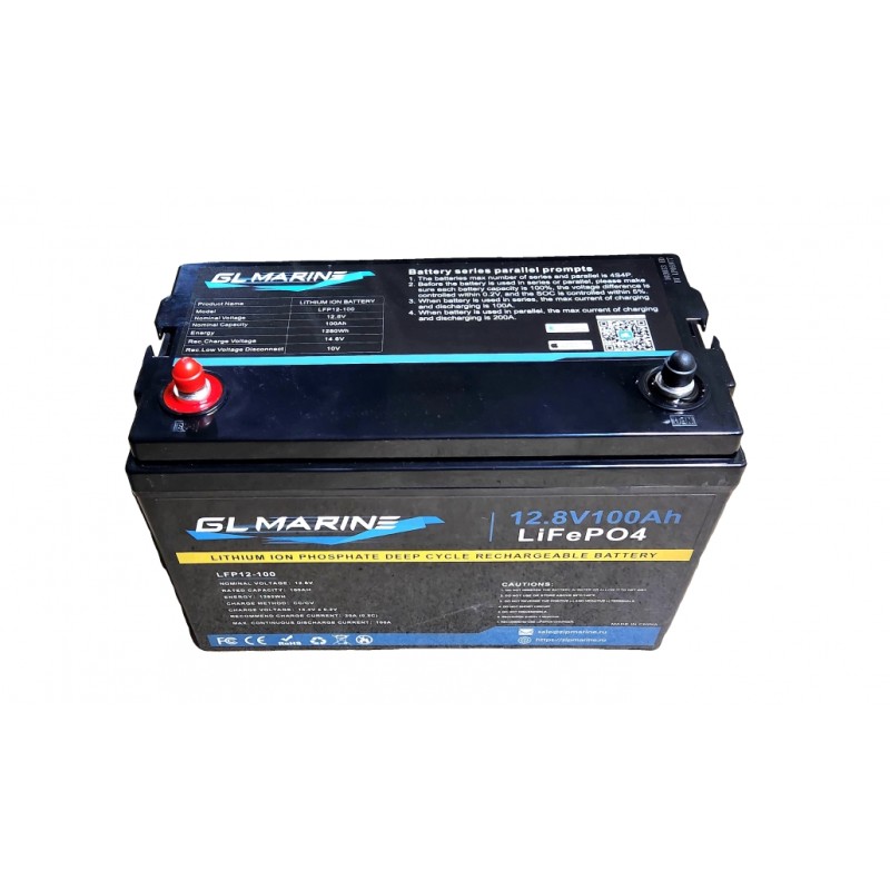 Аккумулятор GL Marine LiFePO4 100Ач, 12В