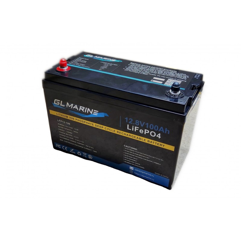 Аккумулятор GL Marine LiFePO4 100Ач, 12В