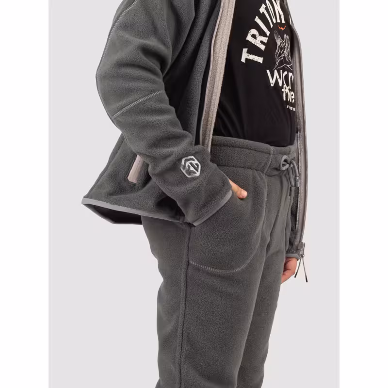 Костюм детский Triton Gear Rich, флис, серый, размер 28-30, 122-128 см