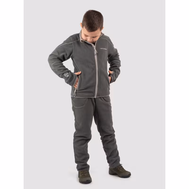 Костюм детский Triton Gear Rich, флис, серый, размер 32-34, 134-140 см