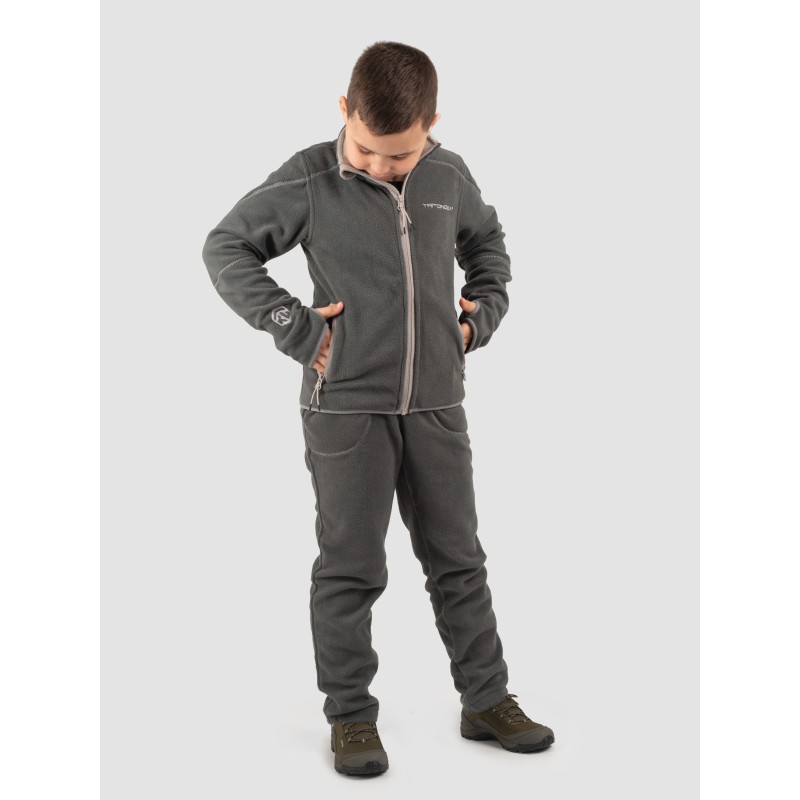 Костюм детский Triton Gear Rich, флис, серый, размер 32-34, 134-140 см