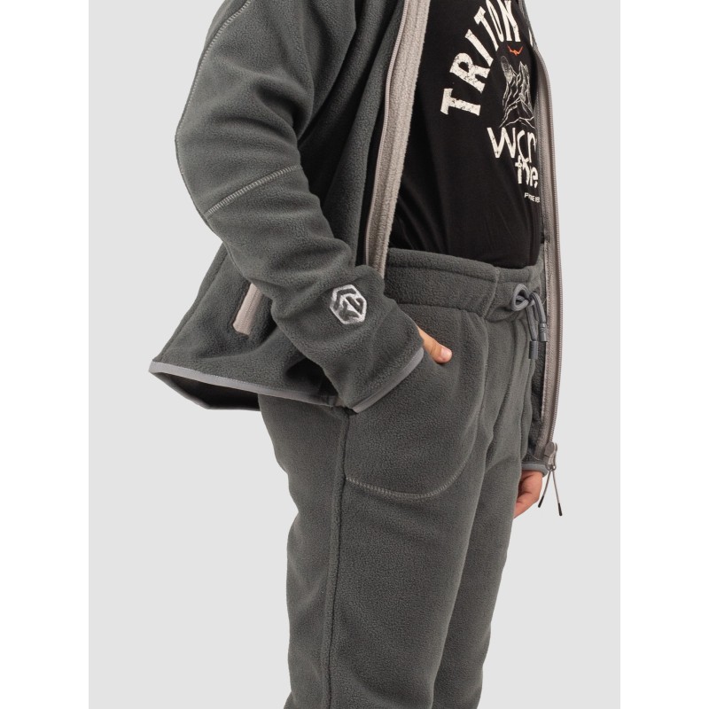 Костюм детский Triton Gear Rich, флис, серый, размер 36-38, 146-152 см