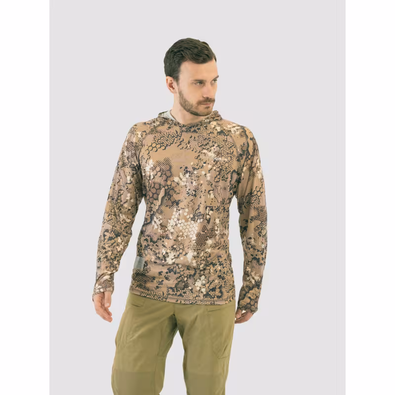 Джерси с капюшоном мужское Triton Gear Pro Duck Hunter, ткань InterLock, коричневый, размер 56-58