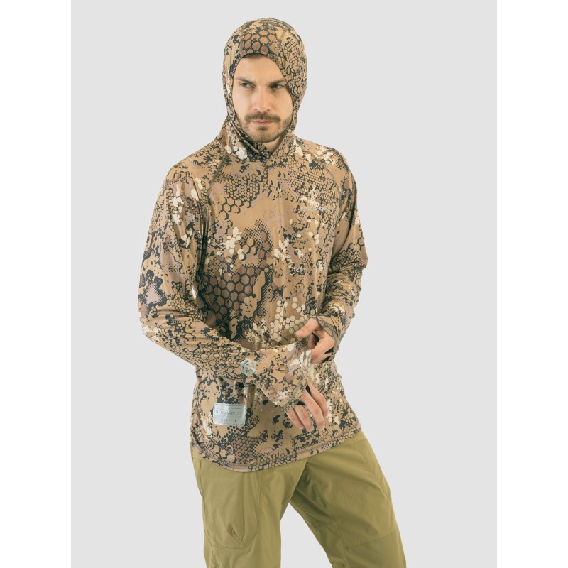 Джерси с капюшоном мужское Triton Gear Pro Duck Hunter, ткань InterLock, коричневый, размер 60-62