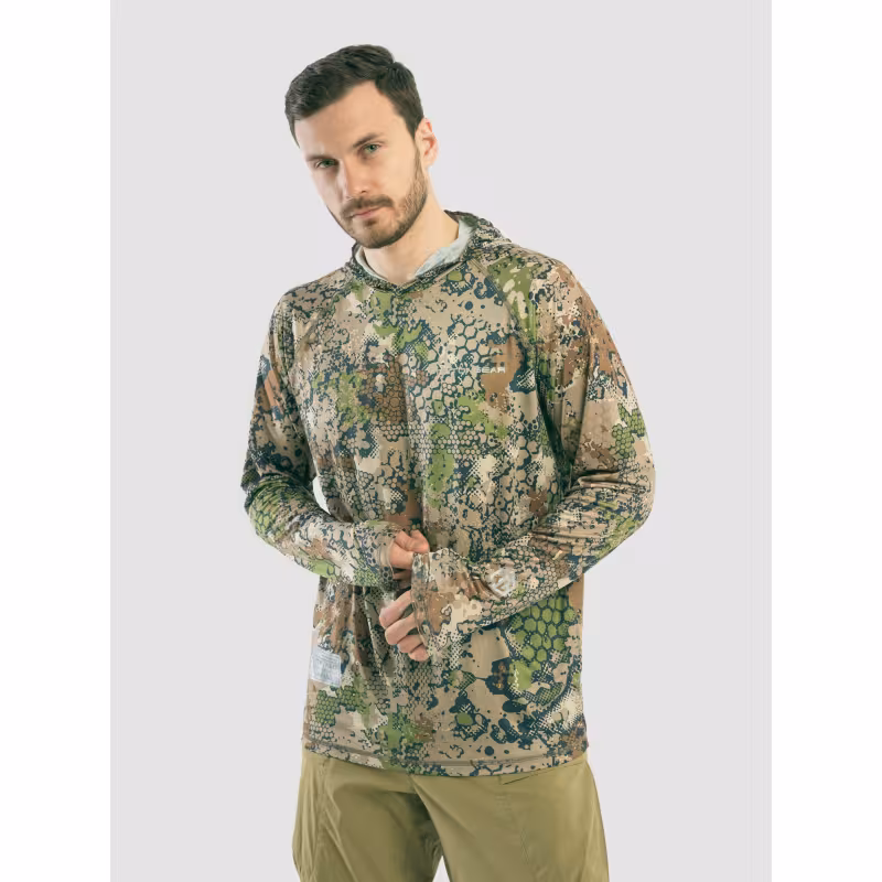 Джерси с капюшоном мужское Triton Gear  Forest Green, ткань InterLock, зеленый, размер 44-46