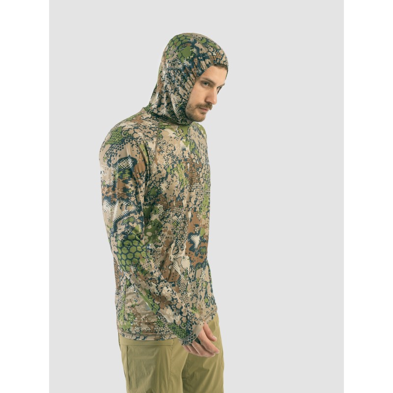 Джерси с капюшоном мужское Triton Gear  Forest Green, ткань InterLock, зеленый, размер 44-46