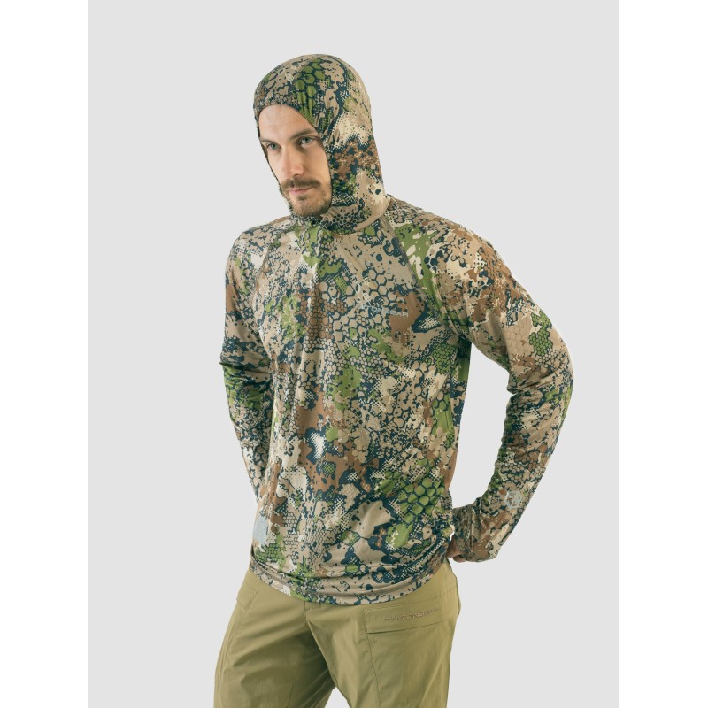 Джерси с капюшоном мужское Triton Gear Forest Green, ткань InterLock, зеленый, размер 48-50