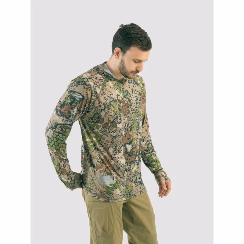 Джерси с капюшоном мужское Triton Gear Forest Green, ткань InterLock, зеленый, размер 48-50