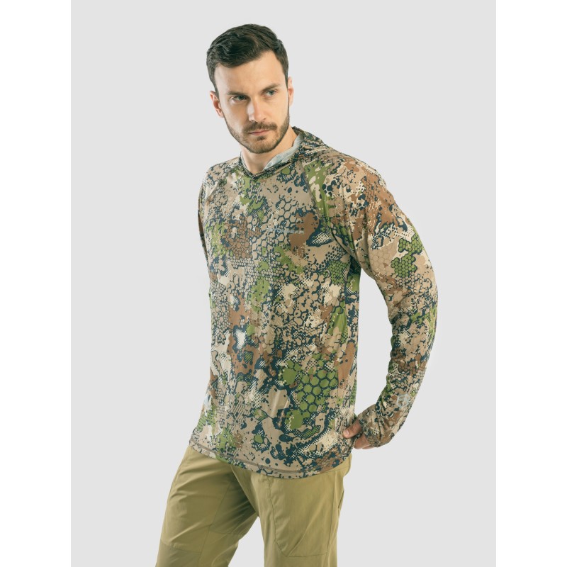 Джерси с капюшоном мужское Triton Gear Forest Green, ткань InterLock, зеленый, размер 48-50