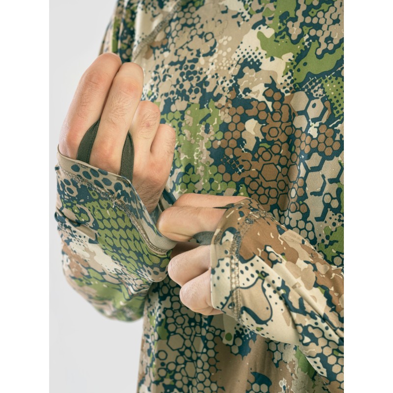 Джерси с капюшоном мужское Triton Gear Forest Green, ткань InterLock, зеленый, размер 48-50