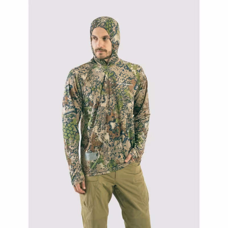 Джерси с капюшоном мужское Triton Gear Forest Green, ткань InterLock, зеленый, размер 52-54