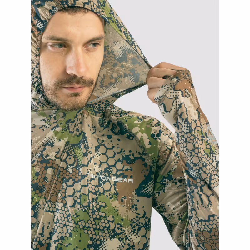 Джерси с капюшоном мужское Triton Gear Forest Green, ткань InterLock, зеленый, размер 52-54