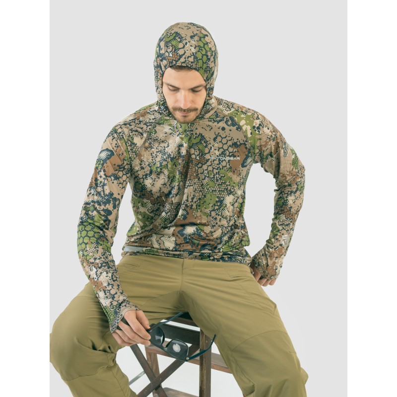 Джерси с капюшоном мужское Triton Gear Forest Green, ткань InterLock, зеленый, размер 52-54