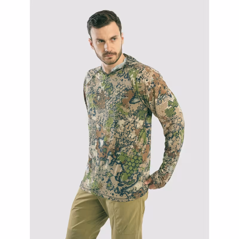 Джерси с капюшоном мужское Triton Gear Forest Green, ткань InterLock, зеленый, размер 60-62