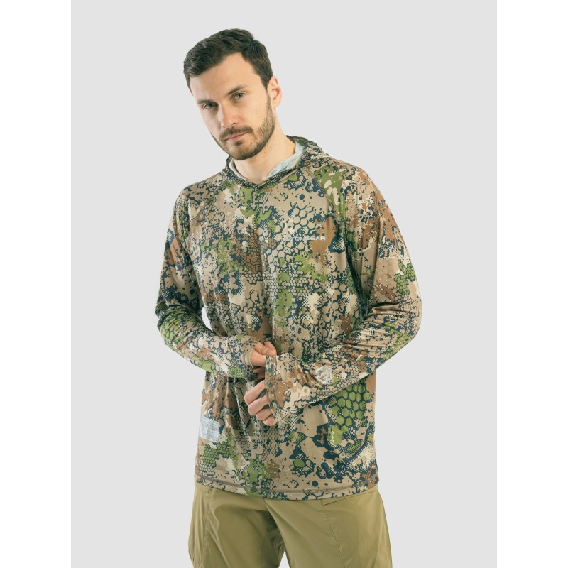 Джерси с капюшоном мужское Triton Gear Forest Green, ткань InterLock, зеленый, размер 60-62