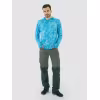 Джерси с капюшоном мужское Triton Gear Blue Print, ткань InterLock, синий, размер 48-50