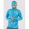Джерси с капюшоном мужское Triton Gear Blue Print, ткань InterLock, синий, размер 48-50