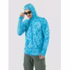 Джерси с капюшоном мужское Triton Gear Blue Print, ткань InterLock, синий, размер 48-50