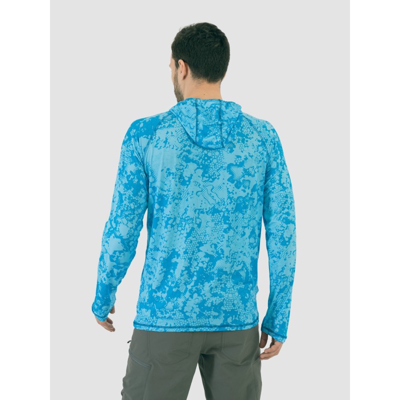 Джерси с капюшоном мужское Triton Gear Blue Print, ткань InterLock, синий, размер 56-58