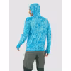 Джерси с капюшоном мужское Triton Gear Blue Print, ткань InterLock, синий, размер 60-62
