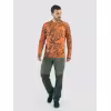 Джерси с капюшоном мужское Triton Gear Orange Print, ткань InterLock, оранжевый, размер 56-58