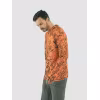 Джерси с капюшоном мужское Triton Gear Orange Print, ткань InterLock, оранжевый, размер 60-62