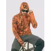 Джерси с капюшоном мужское Triton Gear Orange Print, ткань InterLock, оранжевый, размер 60-62