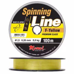 Леска флюорокарбоновая Momoi Spinning Line F-Yellow, 0,20 мм, 5 кг, 100 м, желтый