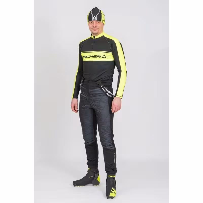 Брюки мужские Fischer Hybrid, ткань Softshell, размер 50, черный