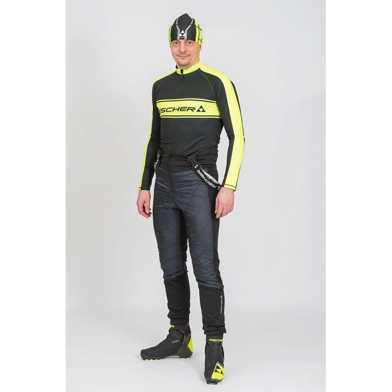 Брюки мужские Fischer Hybrid, ткань Softshell, размер 50, черный