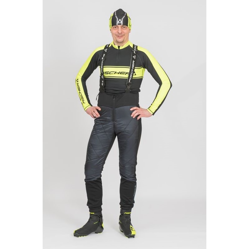 Брюки мужские Fischer Hybrid, ткань Softshell, размер 50, черный