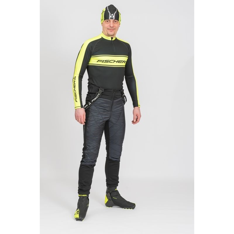 Брюки мужские Fischer Hybrid, ткань Softshell, размер 50, черный