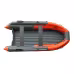 Лодка надувная ПВХ с интегрированным фальшбортом Angler Skat Triton  370NDFi, НДНД, темно-серый/красный