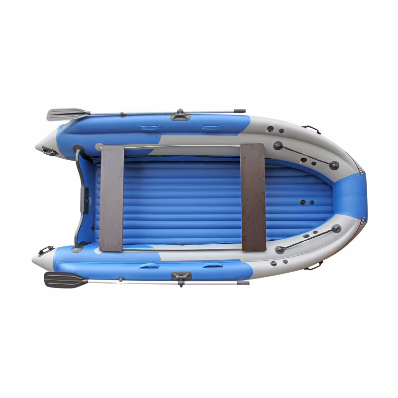 Лодка надувная ПВХ с интегрированным фальшбортом Angler Skat Triton 400NDFi, НДНД, хаки/оливковый